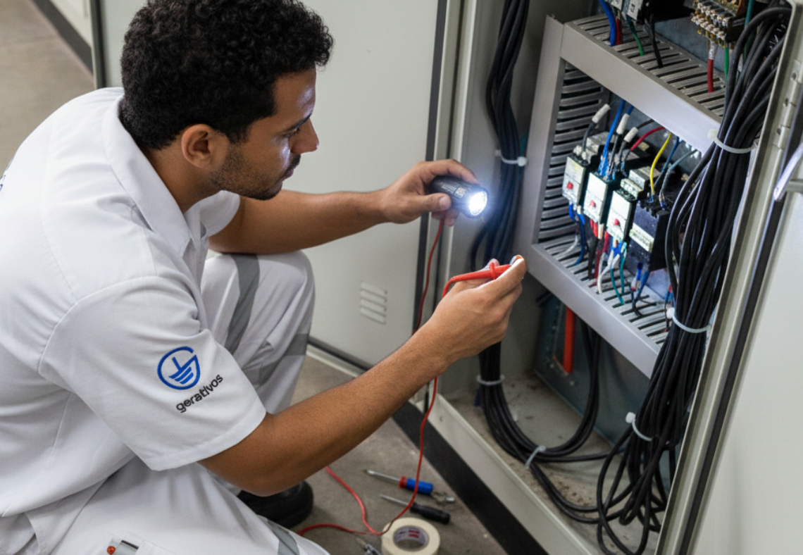 Planejamento e padrão técnico para montagem elétrica industrial